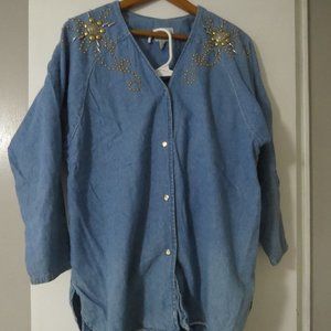 VTG Pado Denim 2 pc pant set sz S  632